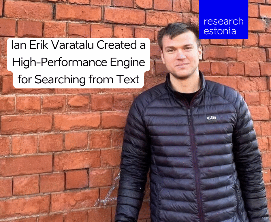 Ian Erik Varatalu’s regex engine enables searching for complex patterns significantly more efficiently and with lower resource usage. Photo: Private collection
