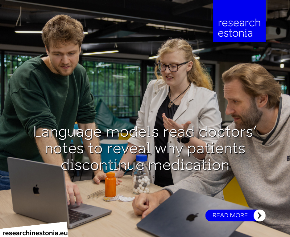 Members of the Health Informatics Research Group of the University of Tartu: Hendrik Šuvalov, Maria Malk and Raivo Kolde. Credit: University of Tartu, Marianne Liiv