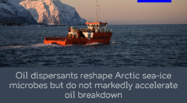 oil dispersants arctic sea ice