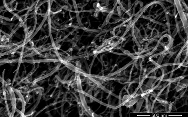 Carbon nanotubes doped with nitrogen and transition metals. Photo by: Rando Saar