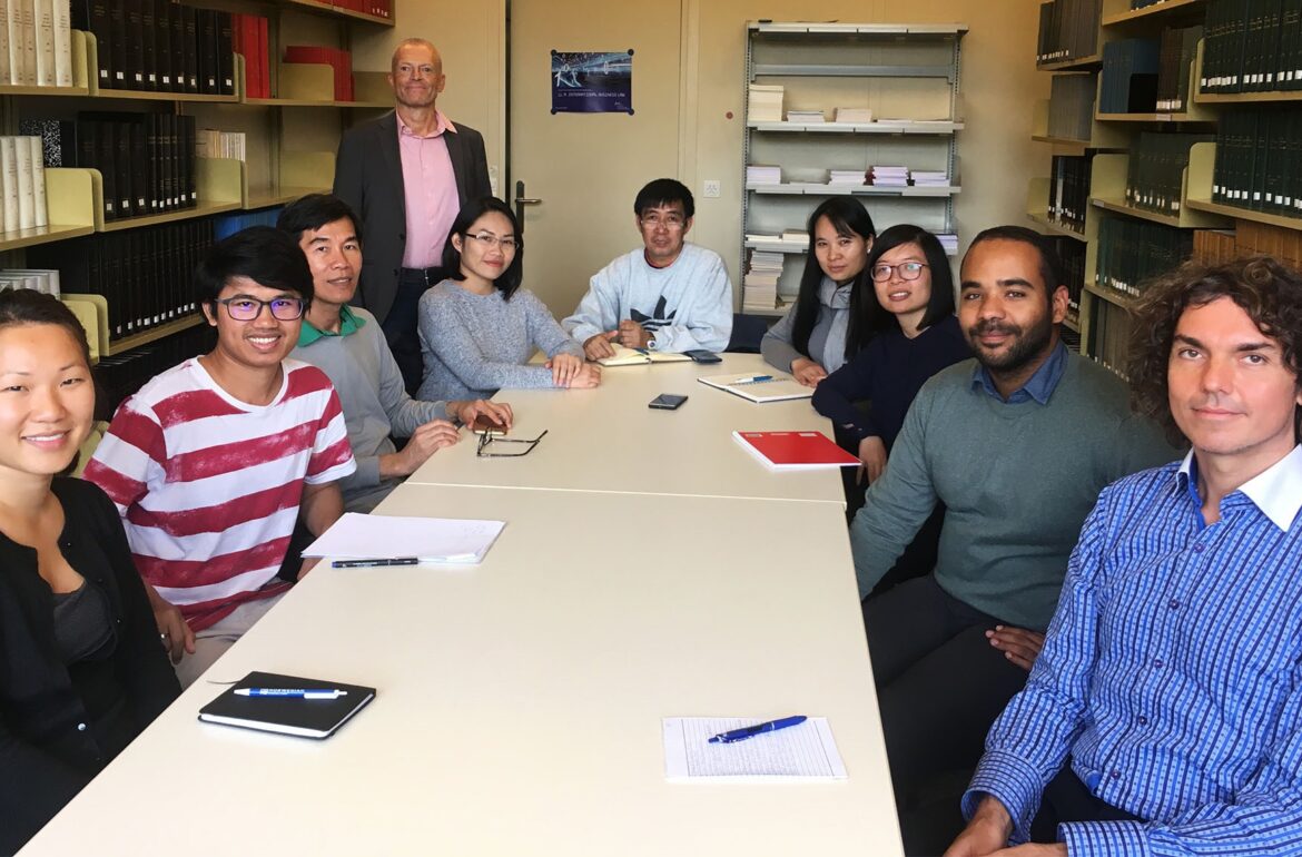 Project IKID research seminar at the University of Lausanne with participants from Estonia, Switzerland, Cambodia and Laos. Photo by: Aaro Hazak.